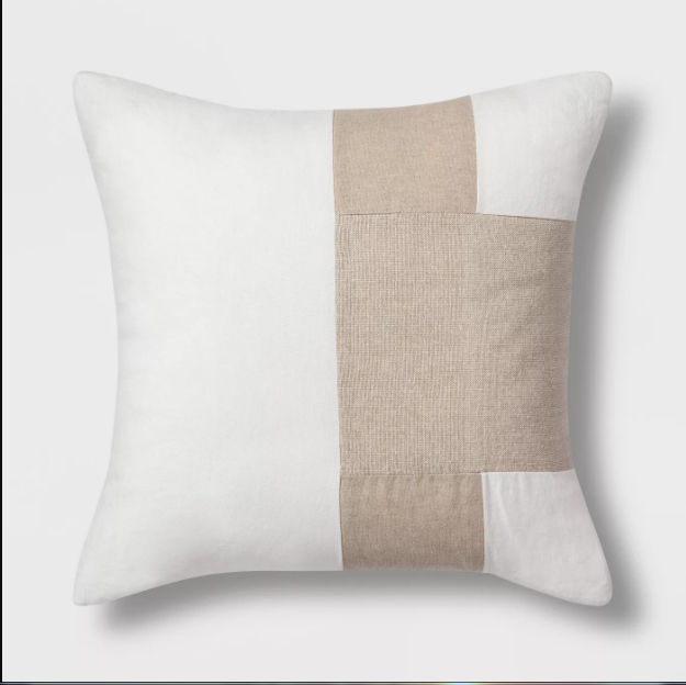 Colorblock Square Throw Pillow — view 1